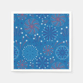 Vierde juli Fireworks Servet (Voorkant)