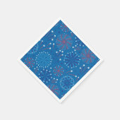 Vierde juli Fireworks Servet (Hoek)