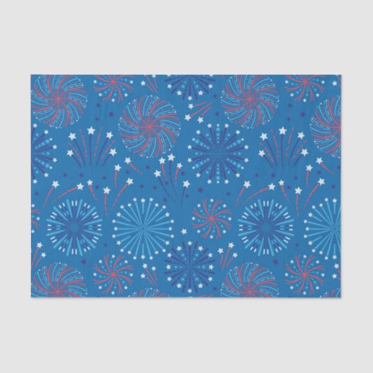Vierde juli Fireworks Tissuepapier (Voorkant)