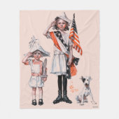 Vierde juli fleece deken (Voorkant)