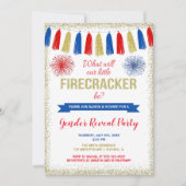 Vierde juli Geslacht onthullen firecracker Kaart (Voorkant)