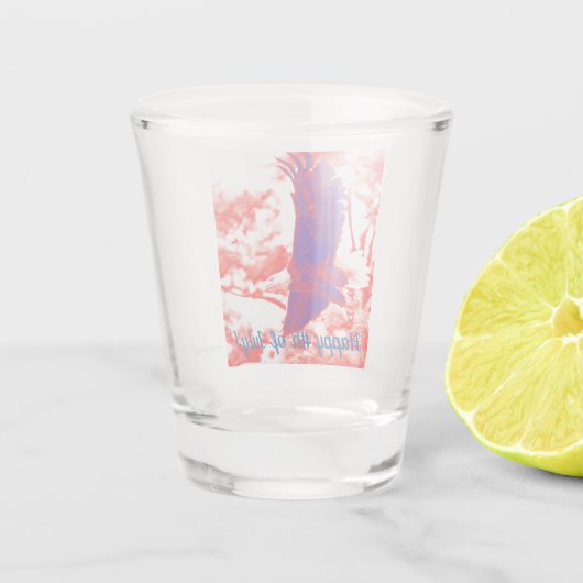 Vierde juli glas met Bald Eagle (Achterkant)