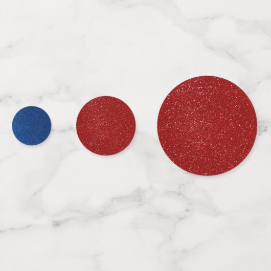 Vierde Juli Glitter Confetti (Achterkanten)