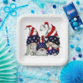 vierde juli gnomen papieren bordje (Feest)