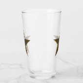 Vierde juli gouden ster helder drink glas (Links)