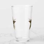 Vierde juli gouden ster helder drink glas (Rechts)