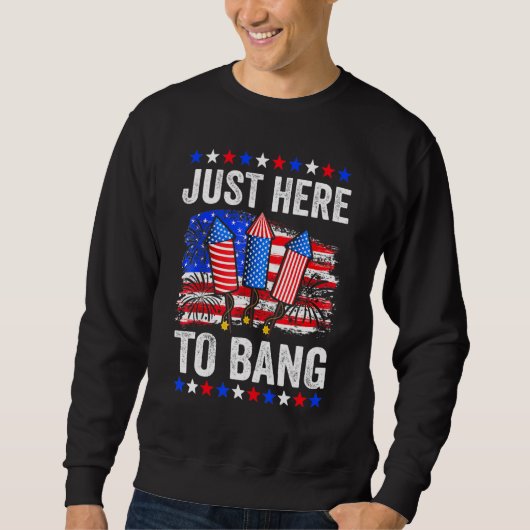 Vierde juli hier om 5 te bang te gaan trui (Voorkant)