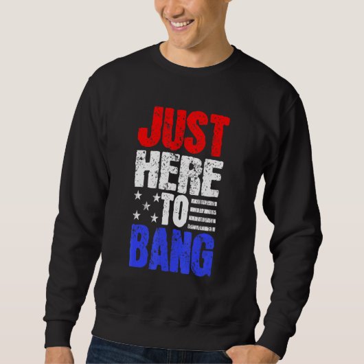 Vierde juli hier om te bang trui (Voorkant)