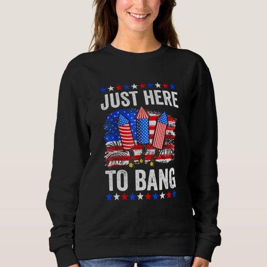 Vierde juli hier om te bang trui (Voorkant)
