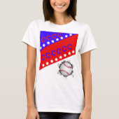 Vierde juli honkbal t-shirt (Voorkant)