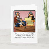 Vierde juli Humor Wenskaart "Spectickles" Kaart (Voorkant)