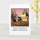 Vierde juli Humor Wenskaart "Spectickles" Kaart (Gele Bloem)