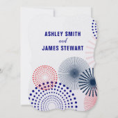 Vierde juli I Do Barbecue Verloving Invitation Kaart (Achterkant)