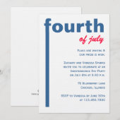 Vierde juli kaart (Voorkant / Achterkant)