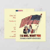 Vierde juli kaart (Voorkant / Achterkant)