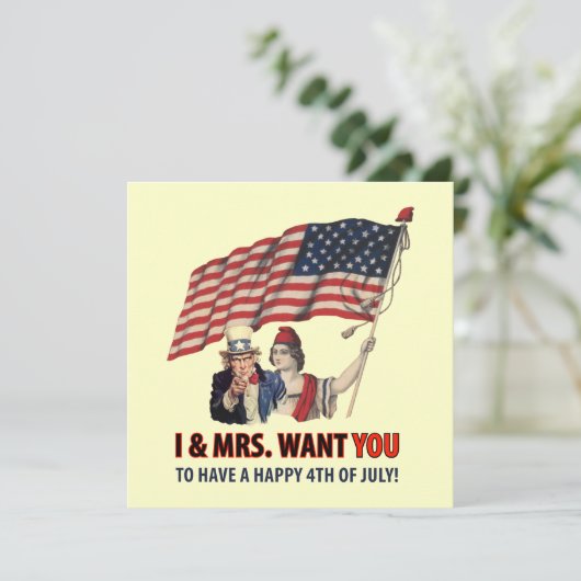 Vierde juli kaart (Staand voorkant)