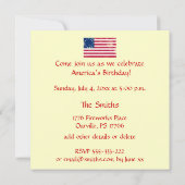 Vierde juli kaart (Achterkant)