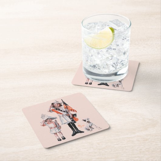 Vierde juli kartonnen onderzetters (Insitu)