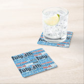 Vierde juli kartonnen onderzetters (Insitu)