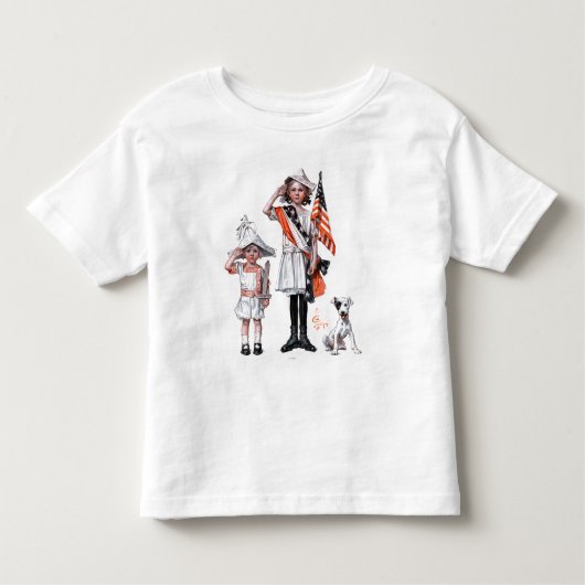 Vierde juli kinder shirts (Voorkant)