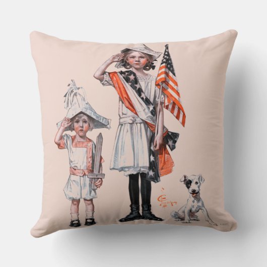 Vierde juli kussen (Achterkant)