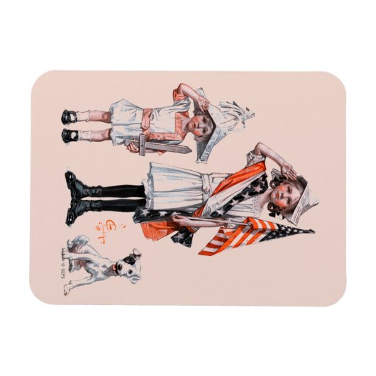 Vierde juli magneet (Horizontaal)