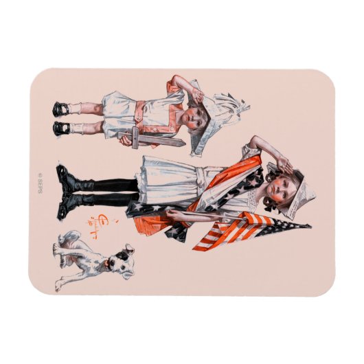 Vierde juli magneet (Horizontaal)