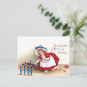 Vierde juli meisjes en Speelgoed soldaten Briefkaart (Staand voorkant)