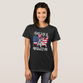 Vierde juli Meowican Cat American Independence T-shirt (Voorkant volledig)