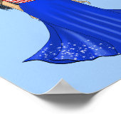 Vierde juli met Fireworks Mode Illustration Poster (Hoek)