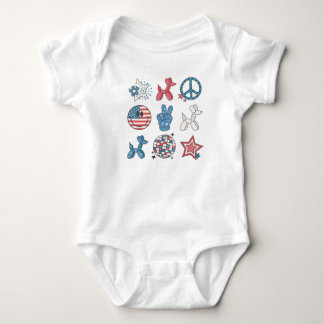Vierde juli met stijl! romper
