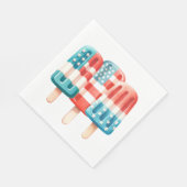 Vierde juli Napkins - Onafhankelijkheidsdag - 4e Servet (Hoek)