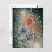 Vierde juli, Nummer 1 door Florine Stettheimer Briefkaart (Voorkant / Achterkant)