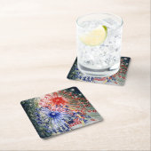 Vierde juli, nummer 1, kunstschilderij kartonnen onderzetters (Insitu)