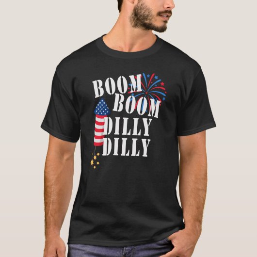 Vierde juli Onafhankelijkheid Dilly Dilly grappige T-shirt (Voorkant)