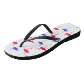 Vierde juli Onafhankelijkheidsdag Flamingo's Teenslippers (Schuin)