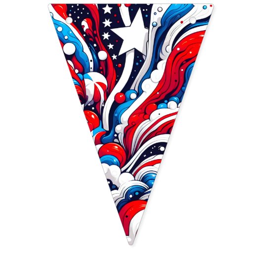 Vierde juli | Onafhankelijkheidsdag Patriottisch Vlaggetjes (Tweede vlag)