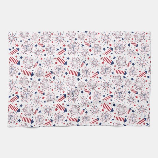 Vierde juli Onafhankelijkheidsdag Theedoek (Horizontaal)