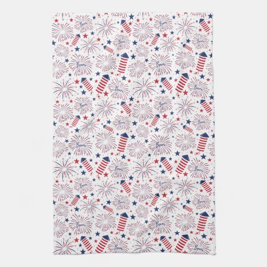 Vierde juli Onafhankelijkheidsdag Theedoek (Verticaal)