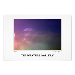 Vierde juli Onweer Lightning Poster