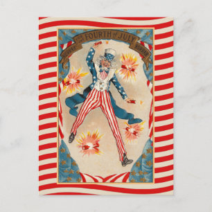 Vierde juli oom Sam Briefkaart