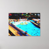 Vierde juli op Daytona Lagoon Waterpark Fan Art Canvas Afdruk (Voorkant)