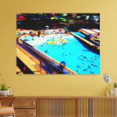Vierde juli op Daytona Lagoon Waterpark Fan Art Canvas Afdruk (Insitu (Woonkamer))