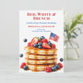 Vierde Juli-pannenkoekenontbijt - Patriottisch fee Kaart (Staand voorkant)