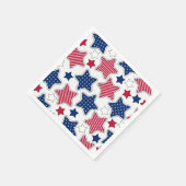 Vierde juli papier servetten (Hoek)