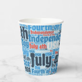 Vierde juli papieren bekers (Links)