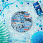 Vierde juli papieren bordje (Feest)