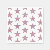 Vierde juli: Patriottisch Papier Napkins Servet (Voorkant)