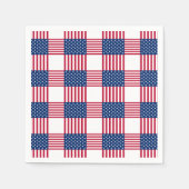 Vierde juli: Patriottisch Papier Napkins Servet (Voorkant)
