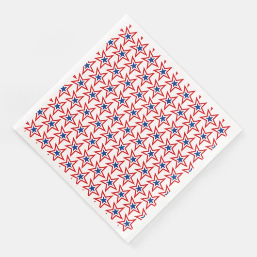 Vierde juli: Patriottisch Papier Napkins Servet (Hoek)
